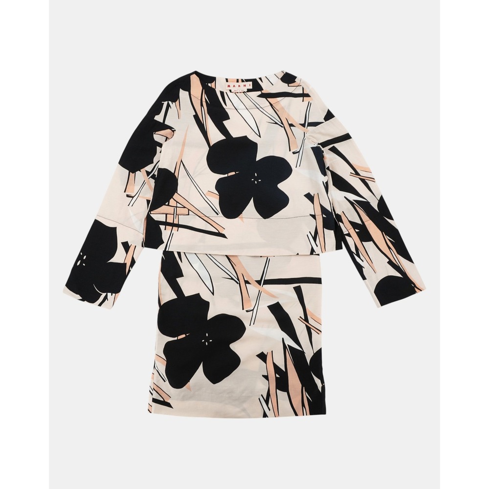 Marni 2 Piece Skirt Set Women's IT 38 Floral Print Made in Italy Designer
